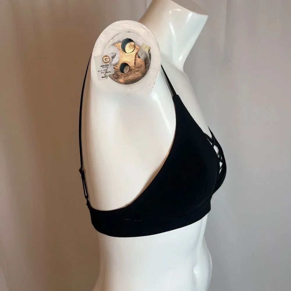 Out From Under Urban Outfitter Black Caged Bralette Alternative Women's Size S